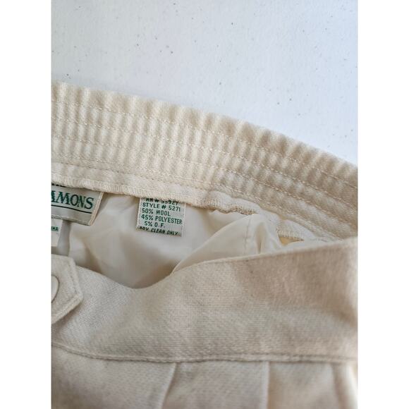 The Commons Women's Cream High Rise Pockets Woolen Pant Size 13/14 NEW - Picture 6 of 6